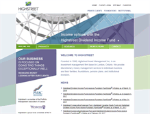 Tablet Screenshot of highstreet.ca
